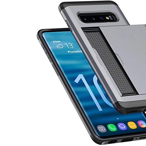 LyweyProtect for Samsung Galaxy S10 Plus 6.4 inch, 2 in 1 Card Holder + Hard Case Cover PC+Silica Gel | 2019 - Thumbnail 3
