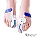 HELNESS Orthopedic Bunion Corrector | Adjustable Toe Spacers, Big Toe Straightener and Protectors | Bunion Splints, Toe Separators for Pain Relief in Big Toe Joint, Hallux Valgus & Hammer Toe
