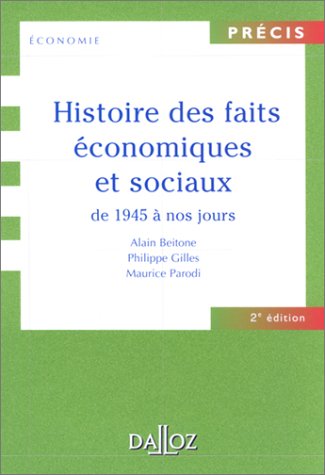 Histoire des faits économiques et sociaux