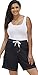 Swimsuits For All Women's Plus Size Long Board Short - 18, Black