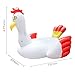 TuTu Outdoors Pool Floats for Adults and Kids, Giant Pool Float with Pillow and Handles Inflatable Rooster Raft for Family Swimming Party in Summer L 7' W 6' H 4.7'