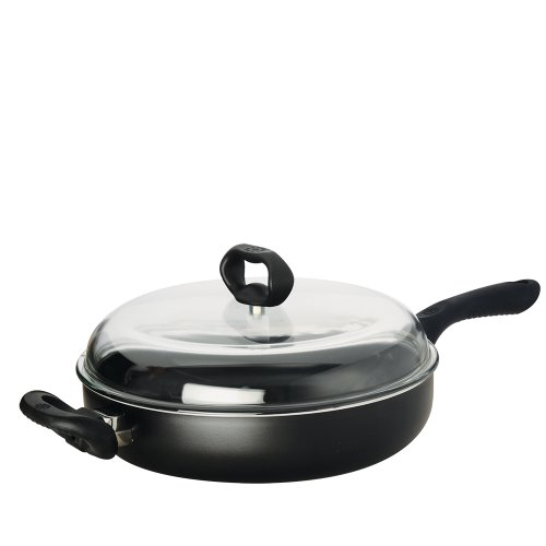 Click Here to See More Images Ecolution EVBK-9628 Evolve Chicken Fryer with High Dome Glass Lid, Black
