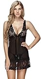 Atallp Women Babydoll Sexy Lingerie Lace Halter Nightwear