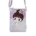 Kids Girls Cute Cartoon Princess Wallet Coin Purse Card Holder Crossbody Shoulder Bag Cellphone Pouch (Pink)