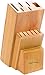Utopia Kitchen Stainless Steel Knife Block Set 13 Piece Set - Rubber Wood Block