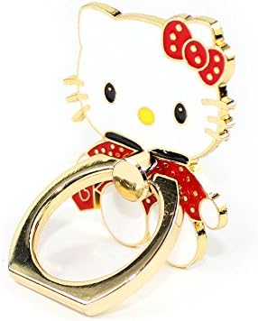 Mint Hello Kitty Ring Stand Mount Holder For Mobile Phones (Red Gold)