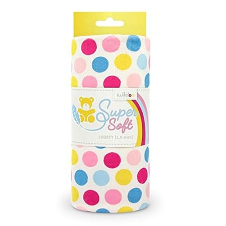 Fabulous Fabrics Nicki Shorty Hula Dots [1 m x 0,75 m | Flor: 1,5 mm] 1 | Kullaloo — zum Nähen von Kissen, Kinderbekleidung u