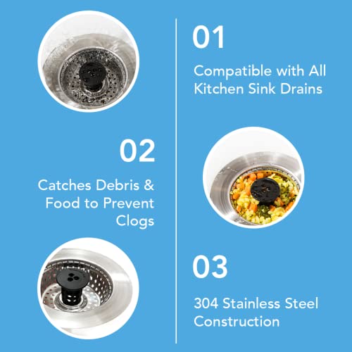 Kitchen SinkShroom Revolutionary ClogFree Stainless Steel Sink