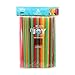 Smoothie Straws in Assorted colors, Good for Drinks, Projects Slushies and Milkshakes, Pack of 100 Pieces (Smoothie -100 Pack)