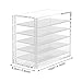 Acrylic Cosmetic Storage Makeup Organizer Clear Eyelash Storage Box Eyelashes Glue Pallet Holders 5 Layers Grafting Eyelash Extension Tool