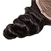 Beauty Forever Brazilian Loose Wave Hair 4x4 inch Free Part Lace Closure 100% Human Virgin Hair (14 inch)
