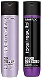MATRlX Total Results So Silver Color Obsessed Shampoo & Color Obsessed Conditioner Full Size, Set of 2