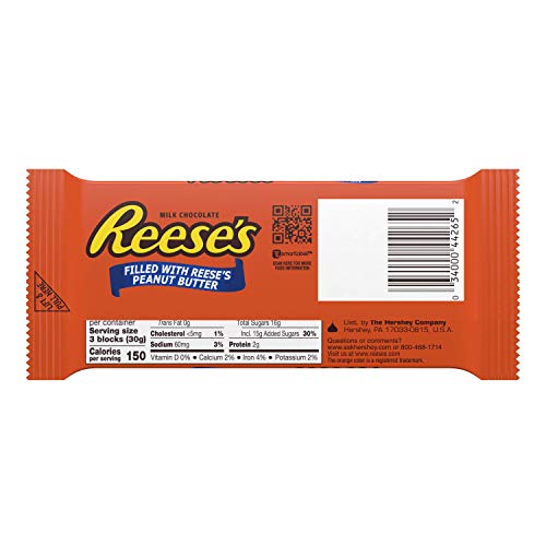 REESE’S PEANUT BUTTER & MILK CHOCOLATE CANDY BAR – XL 4.25 OZ. (PACK OF 3)