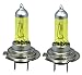 ICBEAMER H7 12V 100W Direct Replacement For Auto Cars Vehicle Factory Halogen Light Bulbs [Color: Yellow]