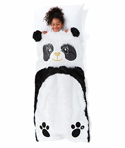 Justice girls panda bear sleeping bag step-in blanket