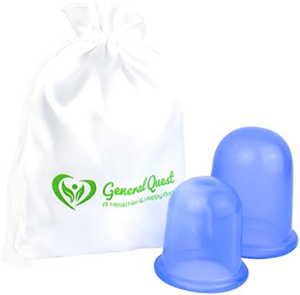 Silicone Cupping for Anti Cellulite -Trigger Point Therapy - Anti-Aging Pain Relief set of 2pcs 1 Large 1 Medium