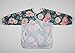 Sigzagor Baby Bib Sleeved Shirt With Pocket 1-3 years old Toddler Painting Drawing (Floral)