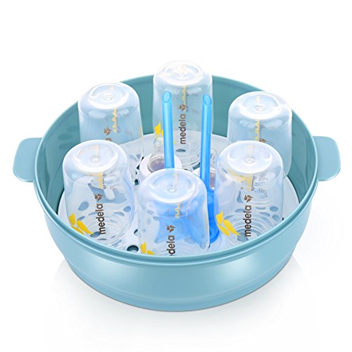 GOLOHO Baby Bottle Microwave Steam Sterilizer - Fit 6 Baby Bottles - Thumbnail 3