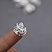 WEFOO 20PCS Clear Crystal Butterfly Shape Swirl Hair Twists Coils Spirals Hair Pin Clip Accessories for Women and Girls