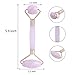 Rose Quartz Facial Roller – Anti-Aging Face Skin Massager – Double End Rolling Skincare Beauty Tool for Smoothing, Brightening, Tightening, Firming Wrinkles, Fine Lines