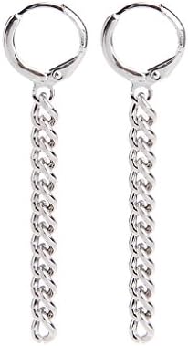 AirumeSilvery Tassel BTS JIMIN Tassel Long Earrings Kpop Korean Dangle Drop Jewelry