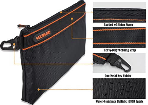 Luqeeg Handyman Tool Belt, Electrician Tool Belt, 12 Pockets, 1680D