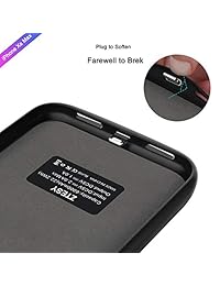 ZTESY   Funda para iPhone XS Max de 6000 mAh, capacidad de carga portátil, batería recargable, paquete de batería extendida, funda protectora para Apple iPhone XS Max 6,5 pulgadas (negro)