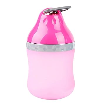 V.JUST Tragbare Faltbare Haustier-Wasser-Flasche, Zusammenklappbarer Silikon-Haustier-Reise-Wasser-Zufuhr-Schüssel Kantine-Ke