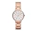 Fossil Women's 30mm Rose Goldtone Virginia Watch With Crystal Bezel