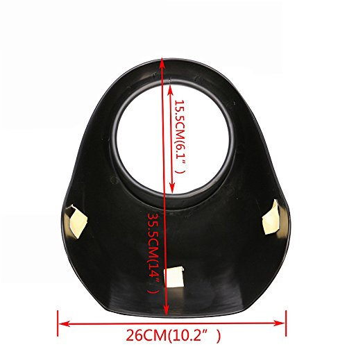 Oda Motorcycle Fairing Motorcycle Front Headlight Cowl Fairing Retro Mask for Harley Sportster Dyna 883 - Thumbnail 4