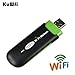 KuWFi Unlocked Smart 3G USB Mobile Hotspot WiFi Dongle Mini USB WiFi Hotspot Router Data Card with Wi-Fi 3G WiFi Modem SIM Slot Router use for Car SIM Card Not Included Support 2100 Network Band