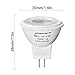 Sunix 10pcs 4.5W MR11 LED Bulbs, 2835 SMD LED, 190-210LM, Dimmable, Warm White, 3000K, 36 Degree Beam Angles, Recessed Spotlight Bulb LD893
