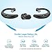 YUWISS Bluetooth Headset [36Hrs Playtime, 2 Batteries, V4.2] Wireless Bluetooth Earpiece for Cell Phone Noise Canceling Car Earbuds Headphones with Mic Compatible with iPhone Samsung Android (Black)