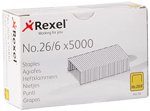 Rexel No.56 26/6 Staples for Standard Staplers, for