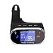 Btopllc Car FM Transmitter MP3 Player Car Kit, Wireless FM transmitter with Bluetooth, support USB/ Micro SD card Music Playing, Built-in Microphone, Hands Free Calling USB Charging and - Black