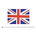 25 Pack Hand Held Small Mini Flag British Flag Untied Kingdom UK Stick Flag Round Top National Country Flags,Party Decorations Supplies for Parades,World Cup,Festival Events,International Festival