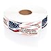 Proudly American Flag Personalized Return Address Labels with Elegant Dispenser - Roll of 500 Custom USA Stickers