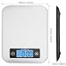 Digital Kitchen Scale Food Scales, TOBOX Postage Scale Multifunction Stainless Steel Accuracy with LCD Display and Tare Function for Baking and Cooking 22 lb 10 kg