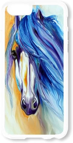 DDOLAA For Apple iPhone 7 Plus 5.5 Inch Hard Case Fashion Horse [Shock Absorption Protection] White PC Hard Case For iPhone 7 Plus (5.5 Inch) Cover Case