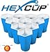 HEXCUP - Reusable Party Pong Cup Set by PartyPong - 22 Reusable Cups, 3 Balls, & Plastic Game Card