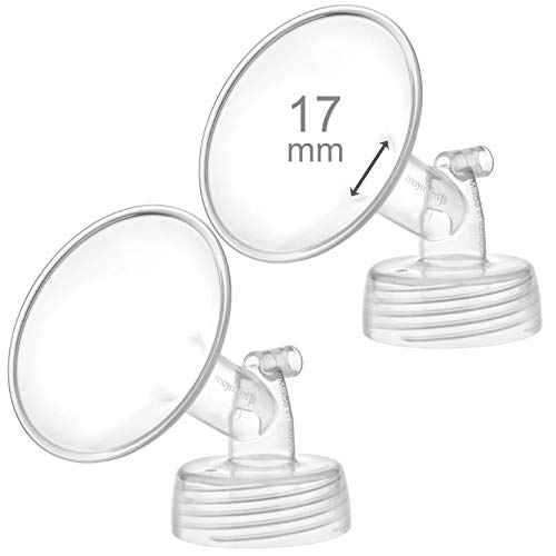 2X 17 mm Maymom Wide Neck Pump Parts Compatible with Spectra S1/S2 Pumps; Incl Wide Mouth Flanges; Not Original Spectra…