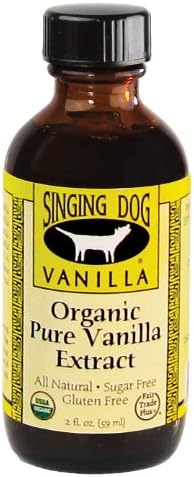 Singing Dog Vanilla  Organic Pure Vanilla Extract, 2-Ounce Bottles (Pack of 2)