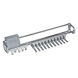 Emuca 7085525 - Perchero colgador lateral extraíble de armario para cinturones y corbatas