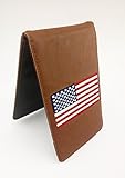 Black USA Embroidered Yardage Book/Scorecard Holder with Pro Yardage Book