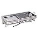 Outsunny Portable Charcoal Grill, Stainless Steel Folding Barbecue BBQ Grill with Pan, Grill Rack, Shelves and Hooks for Backyard Cooking, Camping, Picnic, Party, Tailgating and Travel