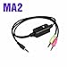 XOX MA2 3.5mm interface Live Stream Streaming Cable Mobile Phone Audio Converter compatible with XOX K10 KS108 sound card for Singing Karaoke