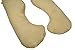 Zeny® Total Body Pregnancy Maternity Pillow Belly Contoured Body U Shape Full Support Extra Comfort Cuddler (Almond)