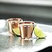 Chef's Star 2 Oz Pure Copper Shot Glasses, Rustic and Minimalist Copper Cups, Pack of 2
