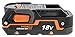 Ridgid Genuine OEM AC840085 1.5 Amp Hour 18V Compact Lithium Ion Power Tool Battery with Onboard Fuel Gauge and Flat Standing Base (Renewed)