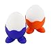 Silicone Egg Serving Cup (Set of 5 Holders) for Hard Boiled or Cooked Soft Eggs- Multi Color Pack for Single Egg w Feet- Dishwasher Safe, Easy to Clean- Breakfast, Brunch, Morning Kitchen Utensil Tool